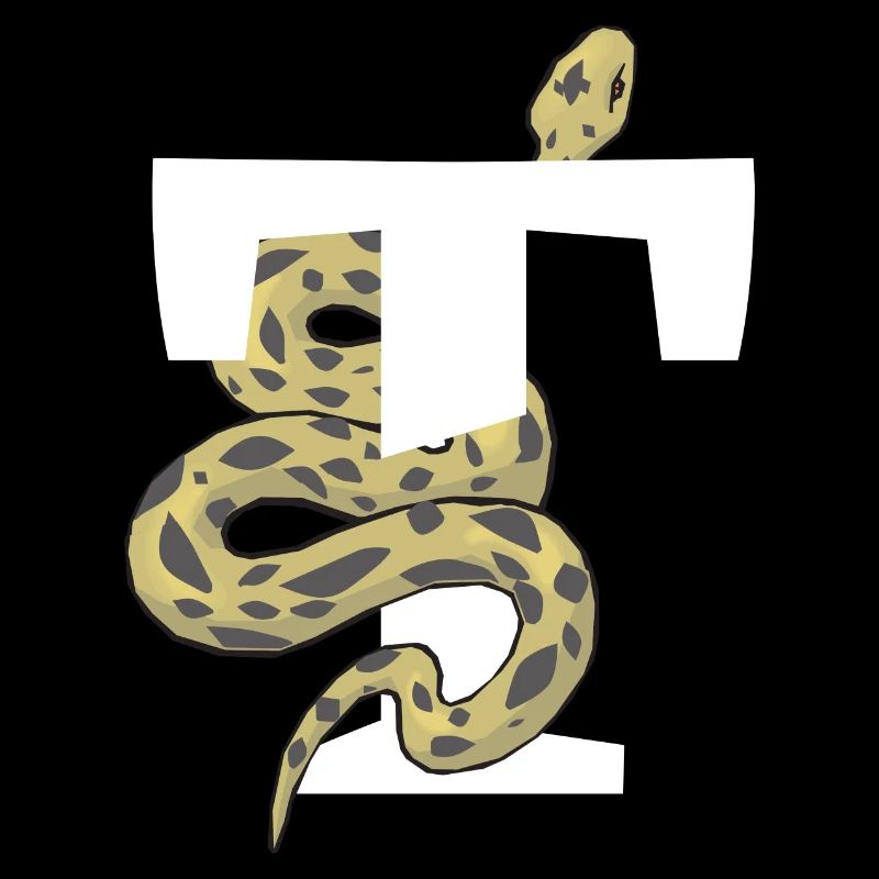 Letter t snake