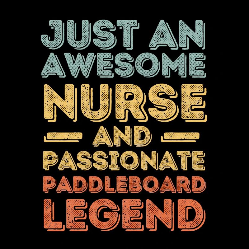 Krankenschwester Paddleboard Legende retro