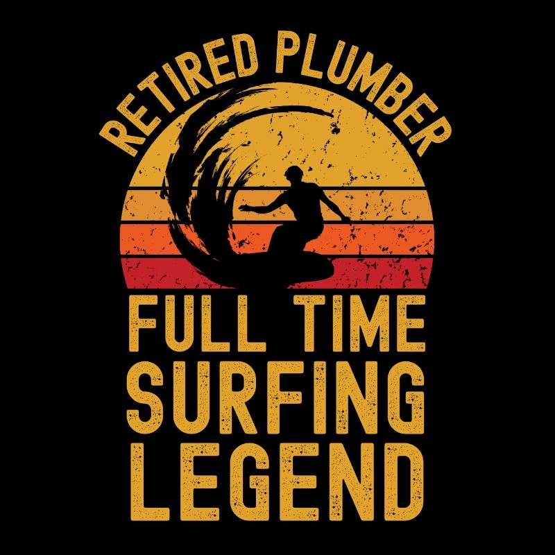 Pensionierte Klempner-Surf-Legende