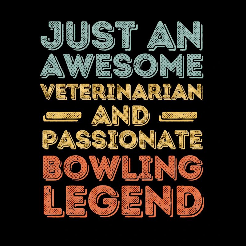Tierarzt Bowling-Legende retro