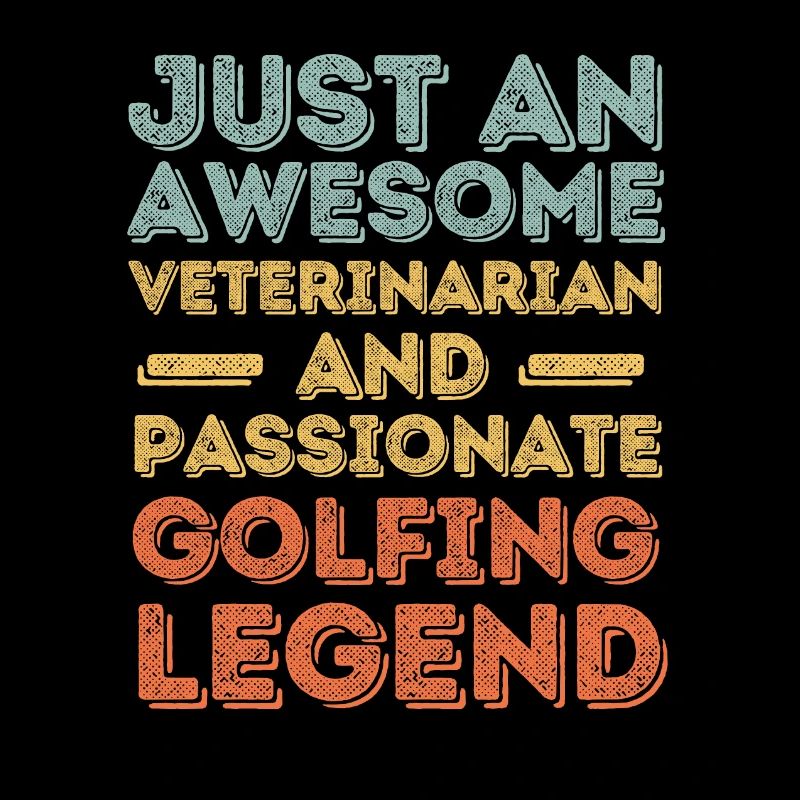 Vétérinaire Légende du golf rétro