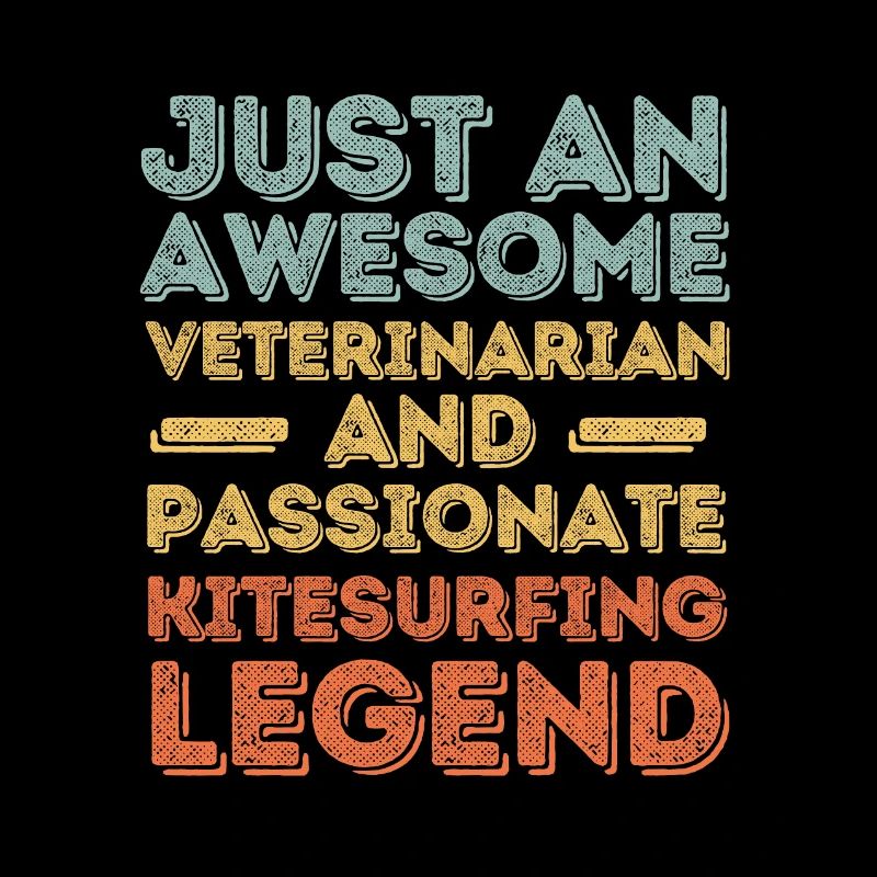 Veterinarian Kitesurfing legend retro