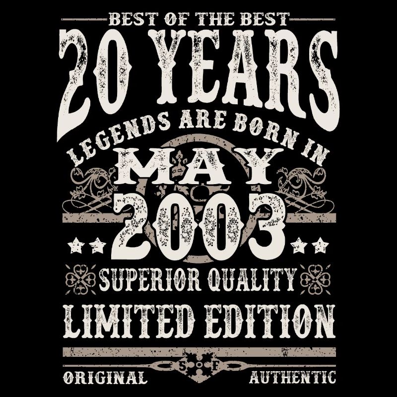 Born in May 2003 - 20 years old