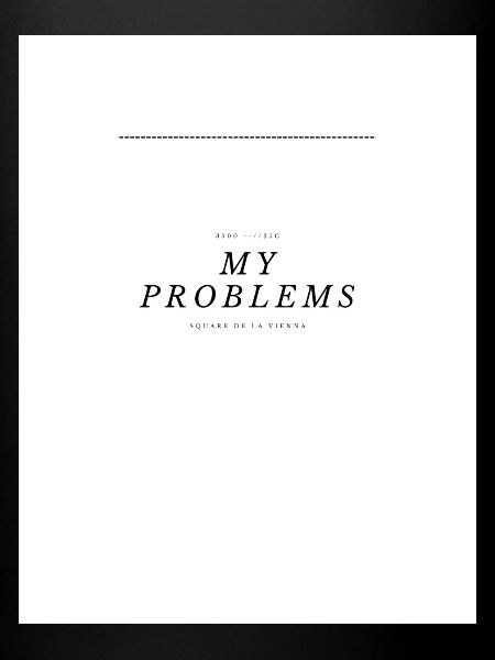 My Problems Lettering
