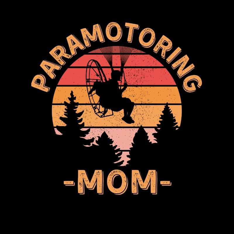 Motorschirmfliegende Mutter