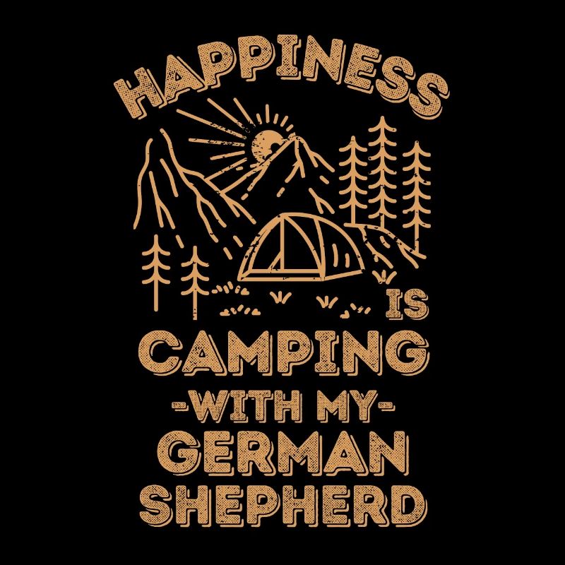 Camping mit Deutschem Schäferhund