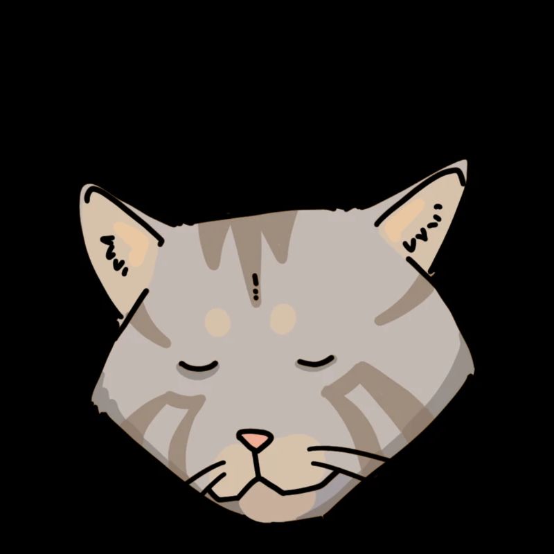 Graue schläfrige Katze