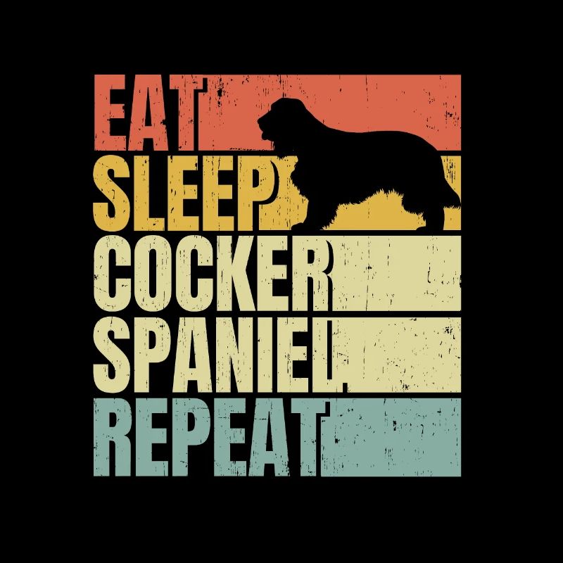 Manger dormir Cocker-épagneul répéter