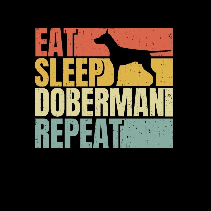 Manger dormir Doberman répéter