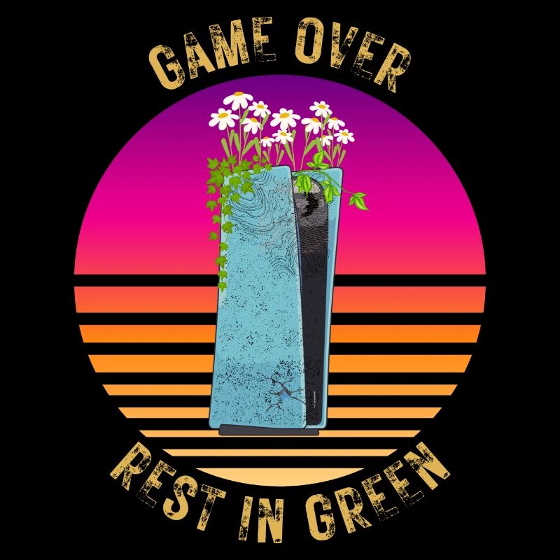 CONSOLE CASSÉE! GAME OVER REST IN GREEN