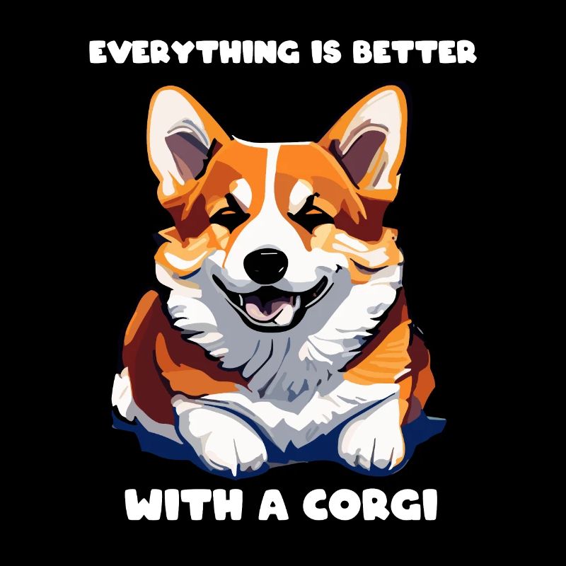Corgi Dog Mignon Mignon Mignon Happy Gift Better