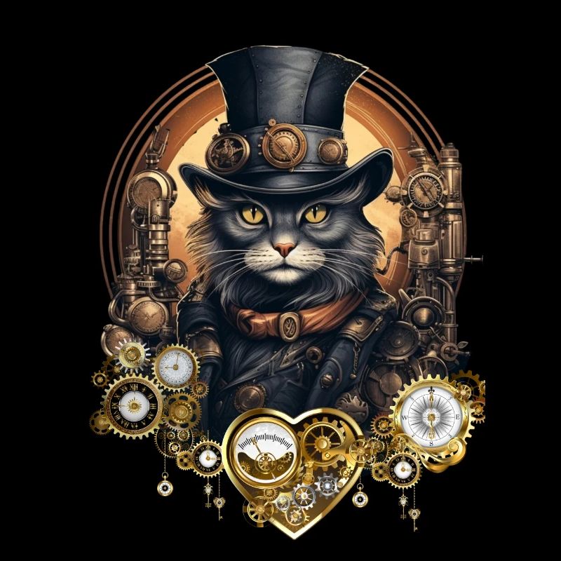 Steampunk Maine Coon Cat
