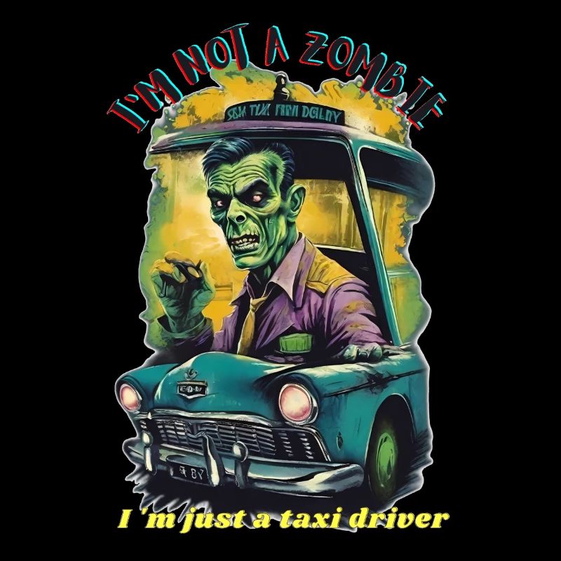 Chauffeur de taxi zombie