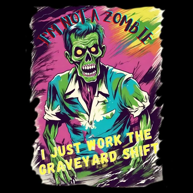 Quart de travail du cimetière zombie