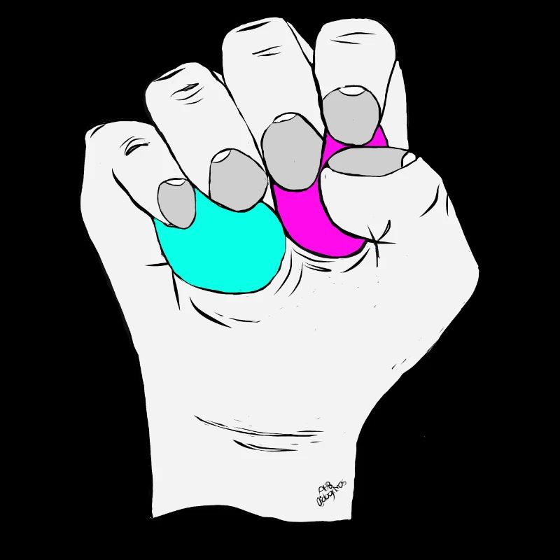 Green and pink testicles