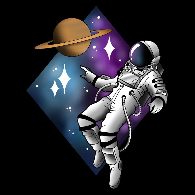 Tatouage flottant d’astronaute