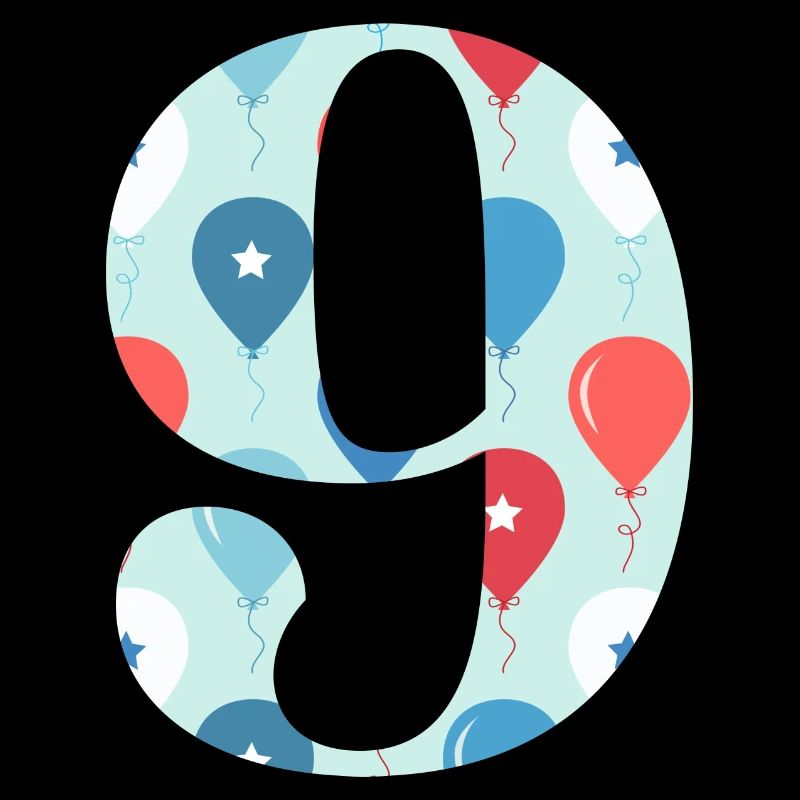 9e anniversaire ballon