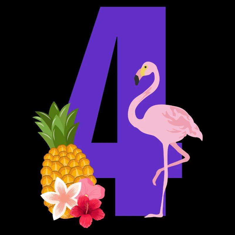 4e anniversaire flamingo
