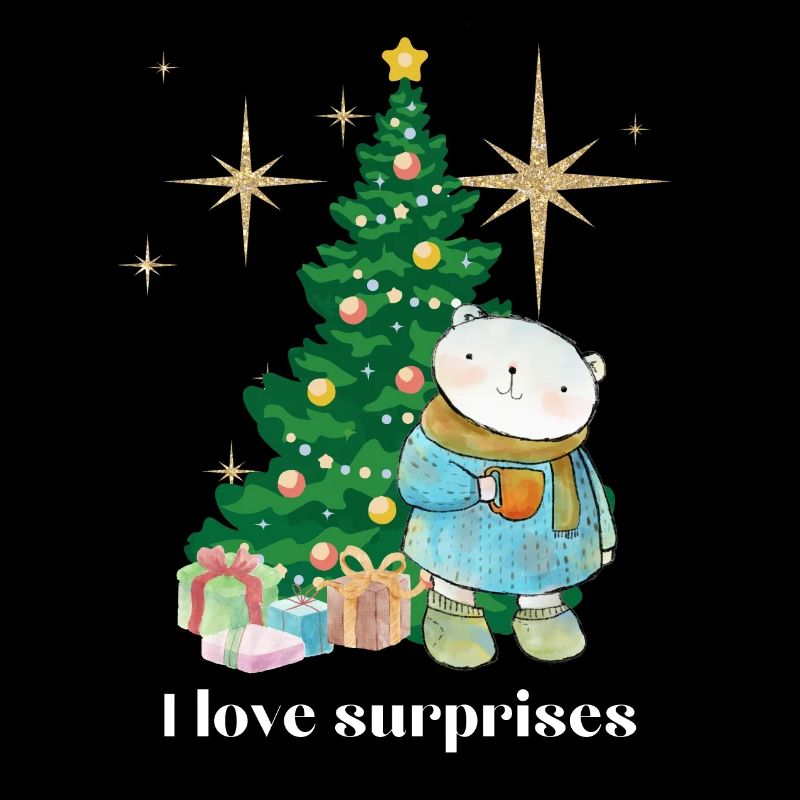 Weihnachtpulli Eisbär liebt Überraschungen