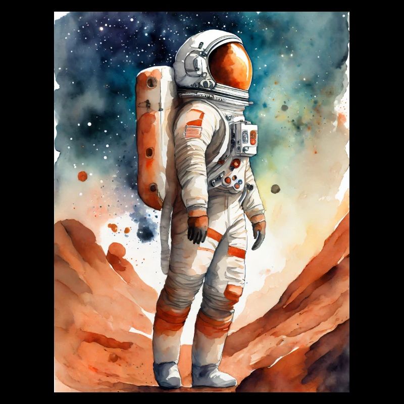Astronaute sur le MArs