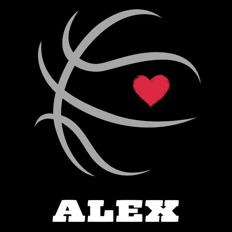 Alex Name Basket-ball Nom Garçon Avec Une Babyshower