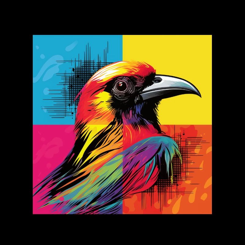 Vogelkunst: Pop-Art-Vogelgitter