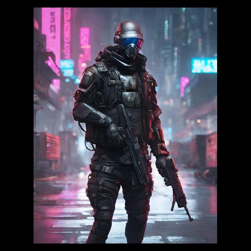 Dystopischer Krieger