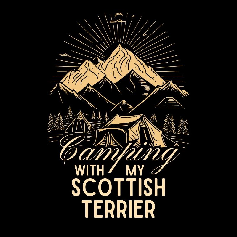 Scottish Terrier Camping