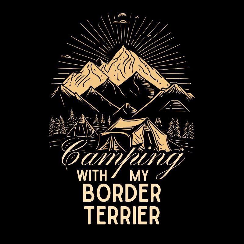 Border Terrier Camping