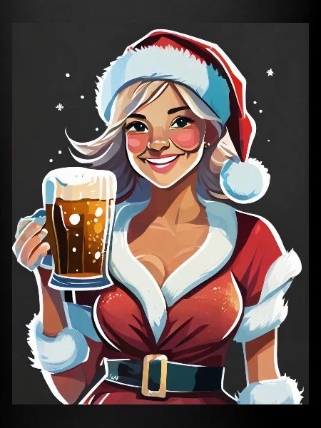 Père Noël et bière