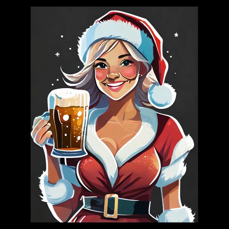 Père Noël et bière