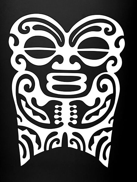 visage maori18 blanc