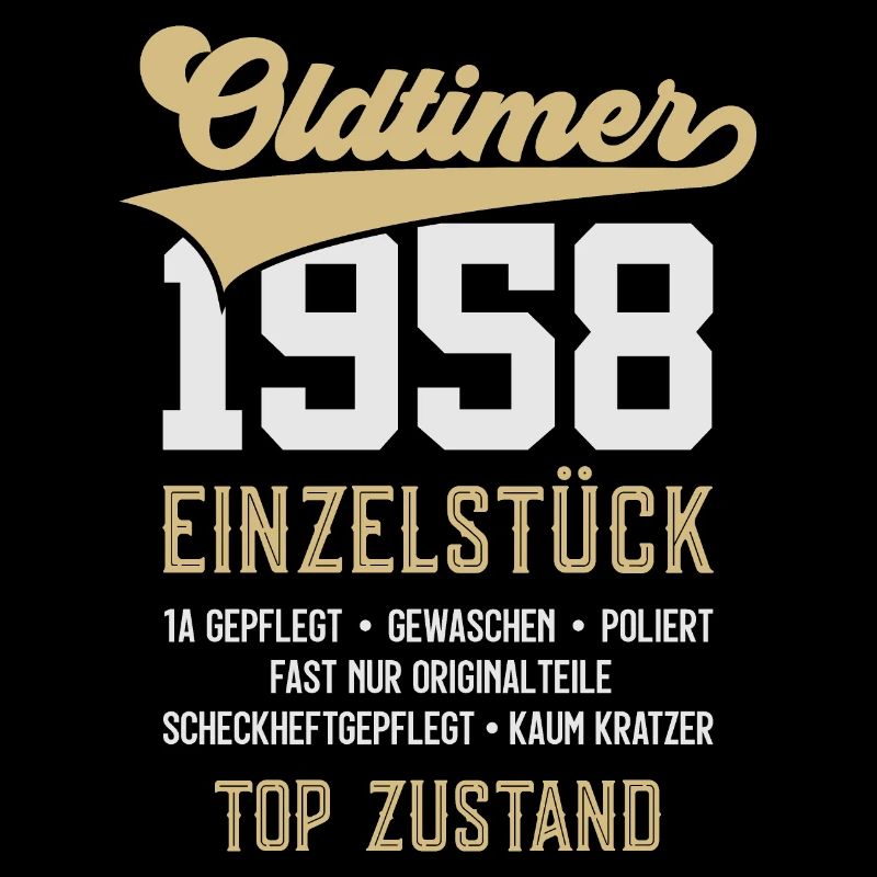 OLDTIMER 1958 EINZELSTÜCK 68. GEBURTSTAG