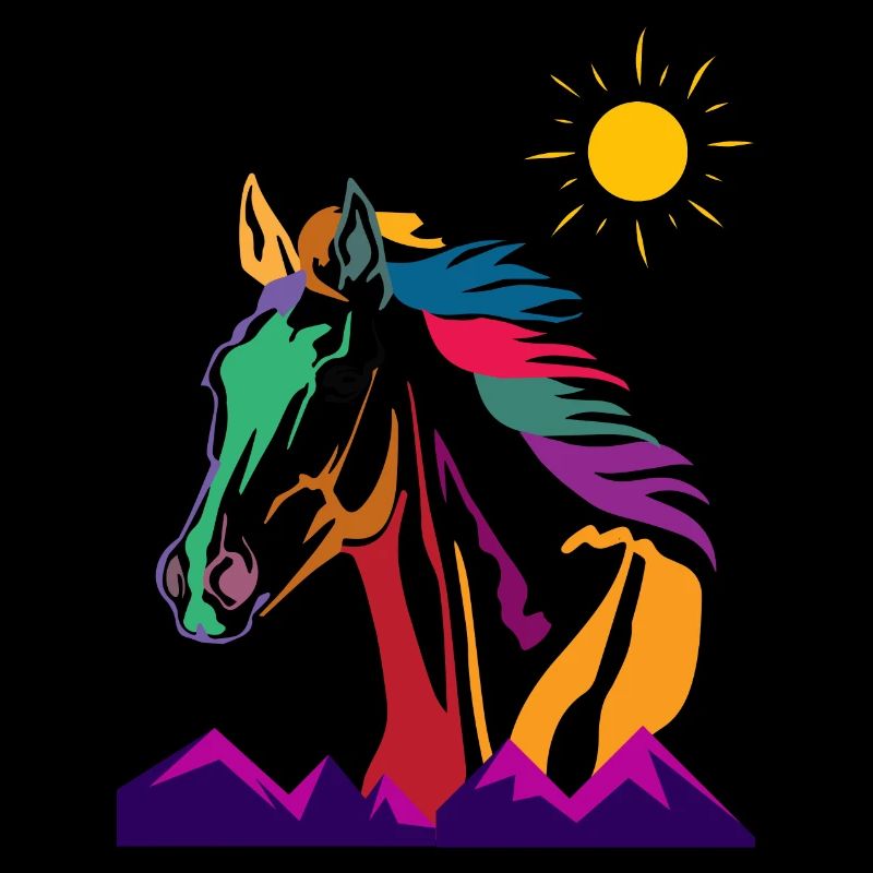 Horse retro
