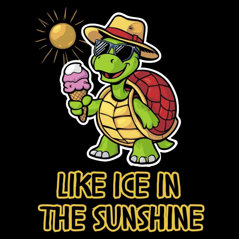 Comme de la glace dans la tortue du soleil