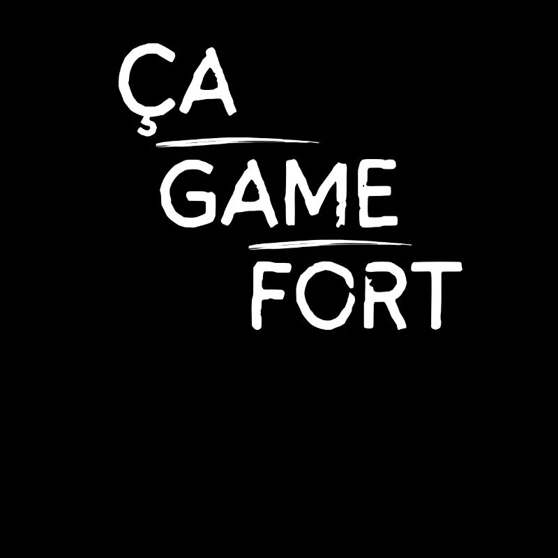 Ça game fort motif Blanc