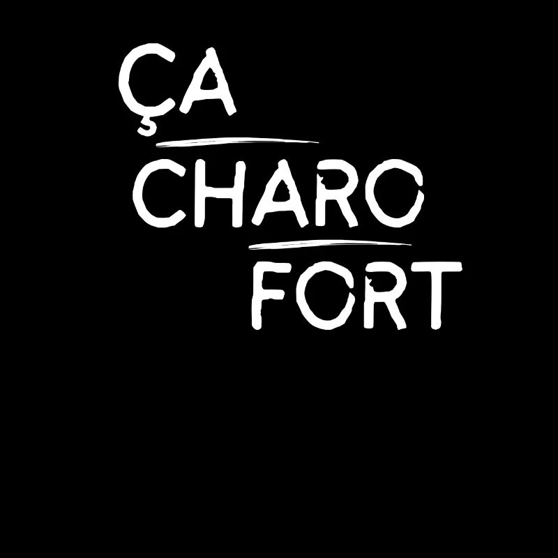 Ça charo fort motif Blanc
