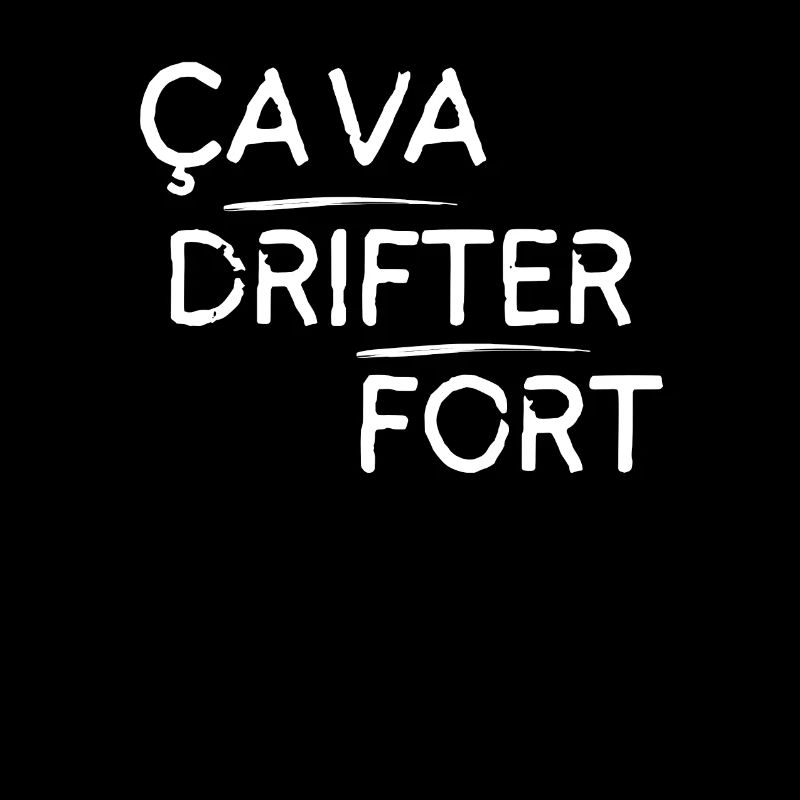 Ça va drifter fort motif Blanc