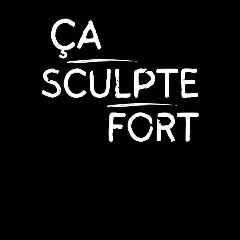 Ça sculpte fort motif Blanc