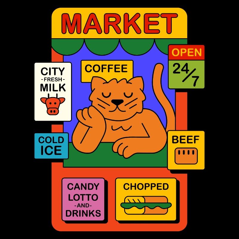 Cat in the store