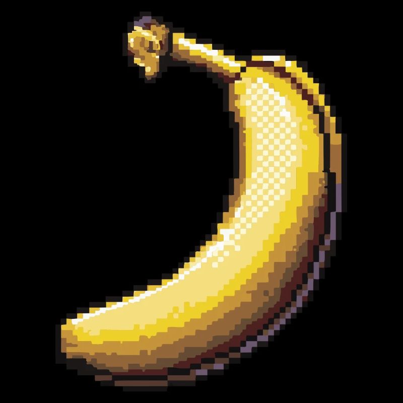 Icône de pixel banane