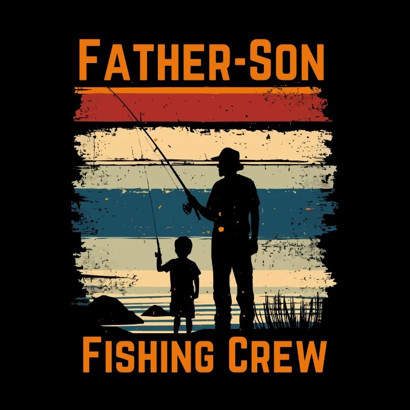 Père et fils Pêche Pêche