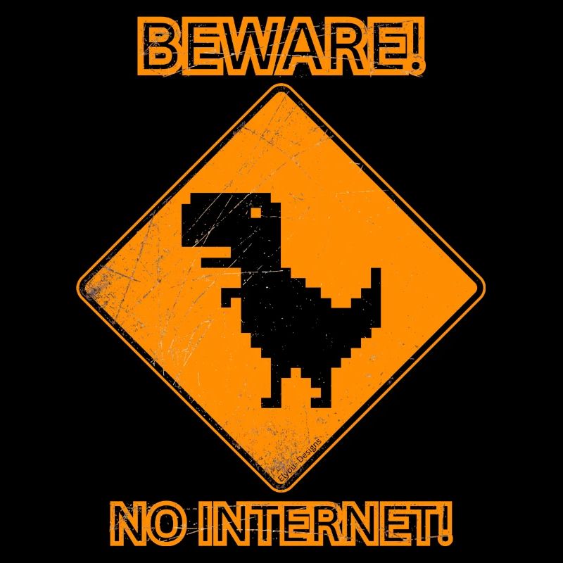 Beware! No-Internet Dino