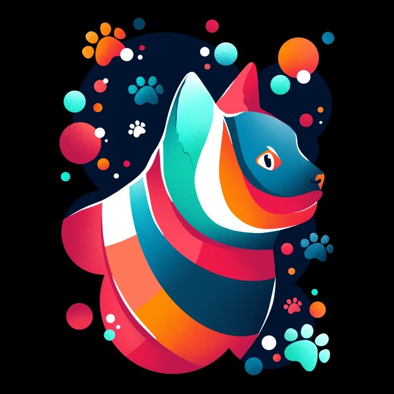 Chat pep's et coloré