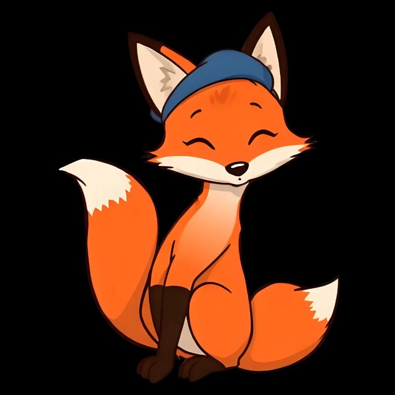 Chill Fox with Blue Headband