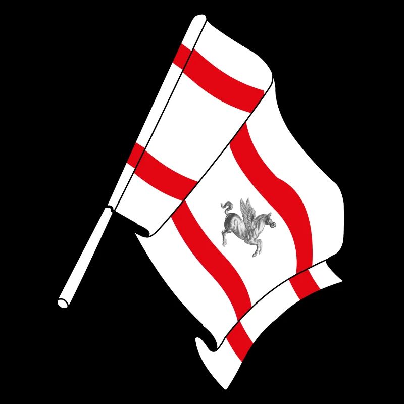 Drapeau : Toscane, Italie