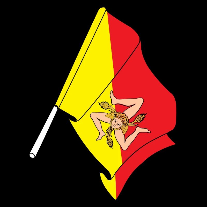 Drapeau : Sicile, Italie