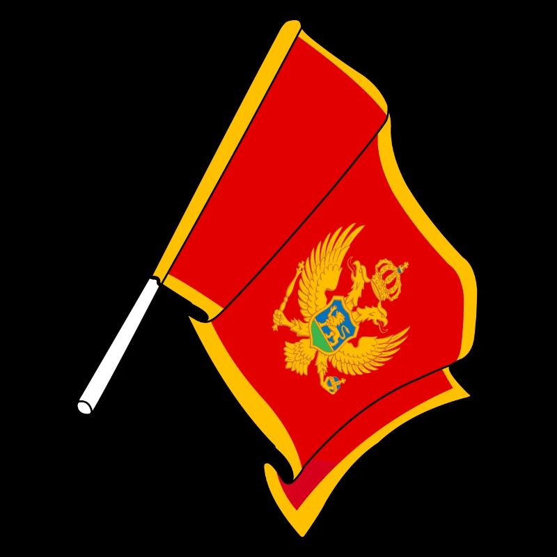 Flagge Montenegro