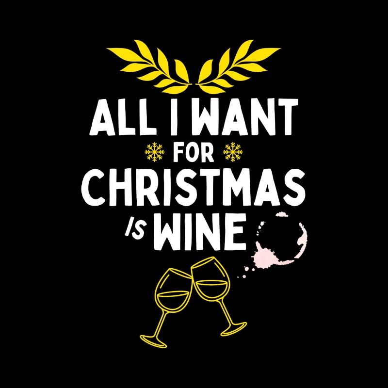 Gemütlicher Wein Weihnachten Design