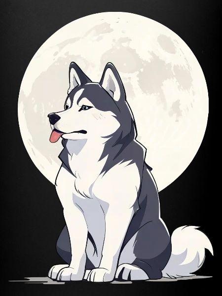 Husky de lune